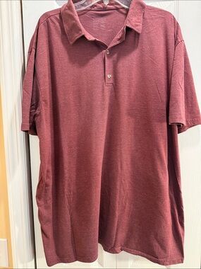 Men's Short-Sleeve Polo Shirt - Deep Wine-super soft!